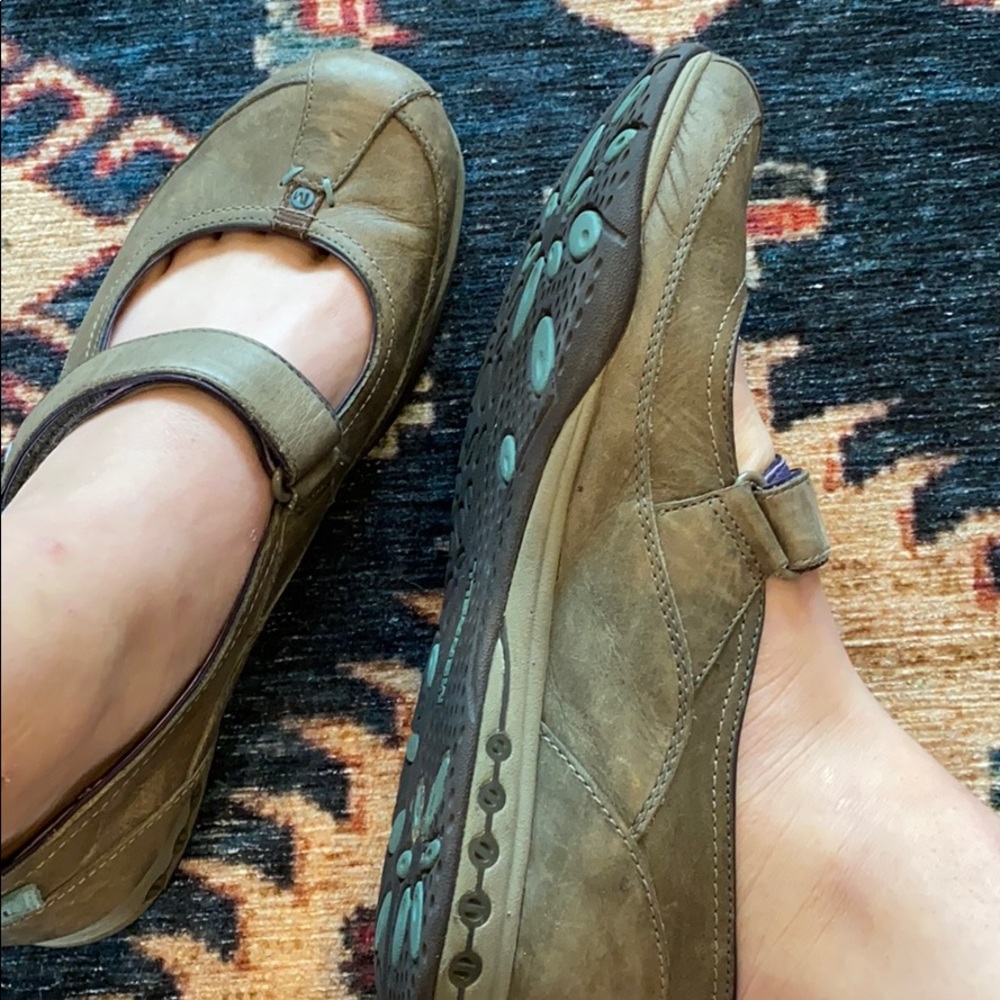 Merrell green shoes